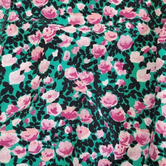 Zara Floral Crop Top Size Medium - Picture 7 of 11